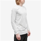 Rick Owens Men's Long Sleeve Level T-Shirt in Milk