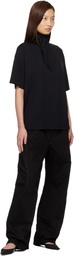 LEMAIRE Black Foulard T-shirt