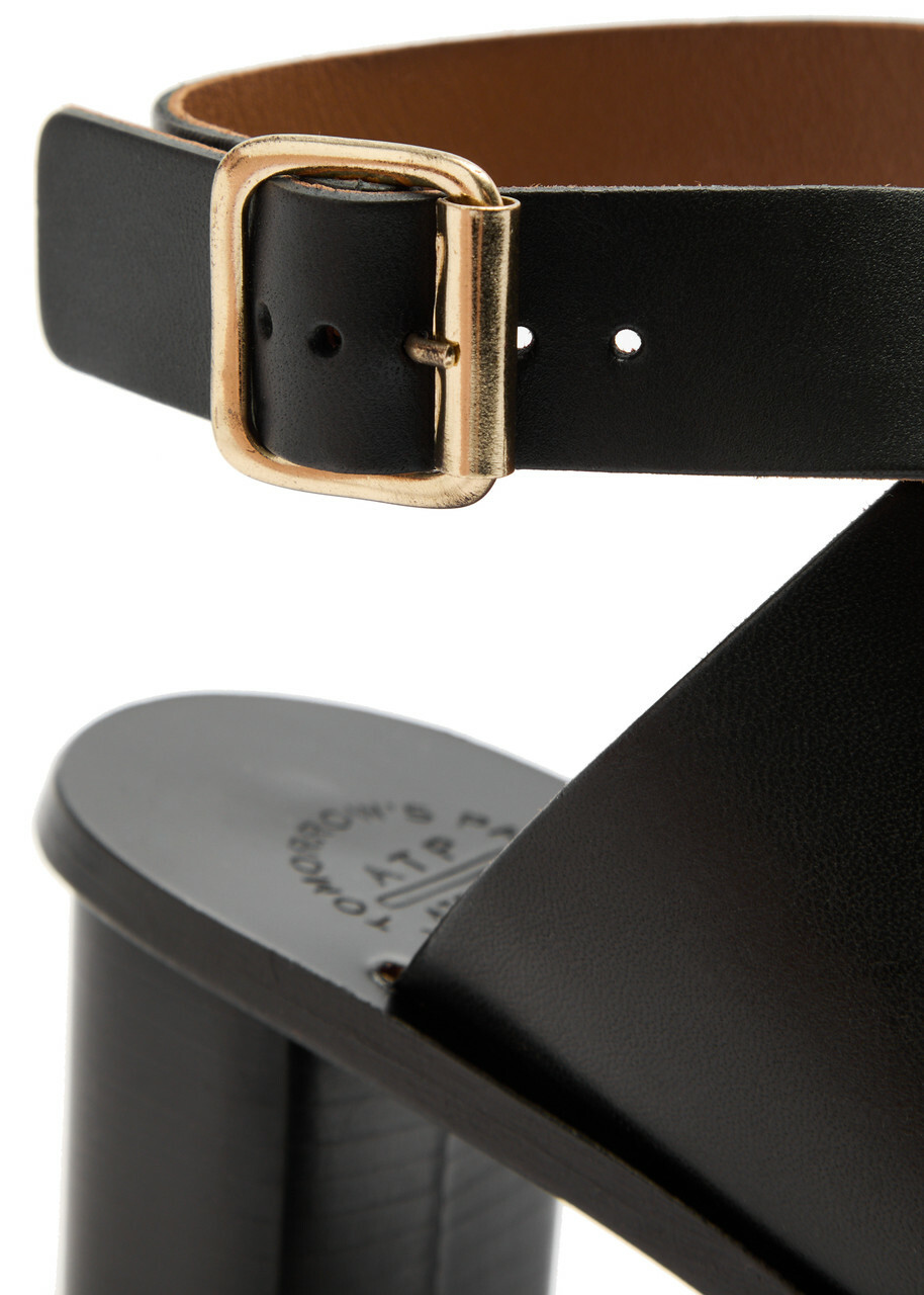 Atp Atelier Gildone 50 Leather Sandals Black