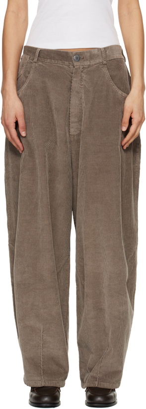 Photo: Cordera Gray Corduroy Baggy Trousers