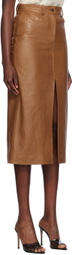 16Arlington Tan Ille Midi Skirt