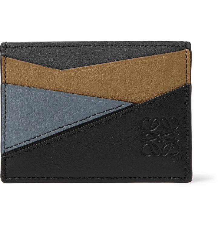 Photo: LOEWE - Puzzle Logo-Debossed Full-Grain Leather Cardholder - Multi