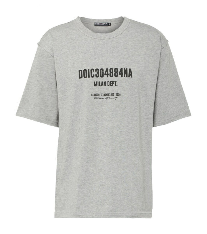 Photo: Dolce&Gabbana Logo print cotton T-shirt