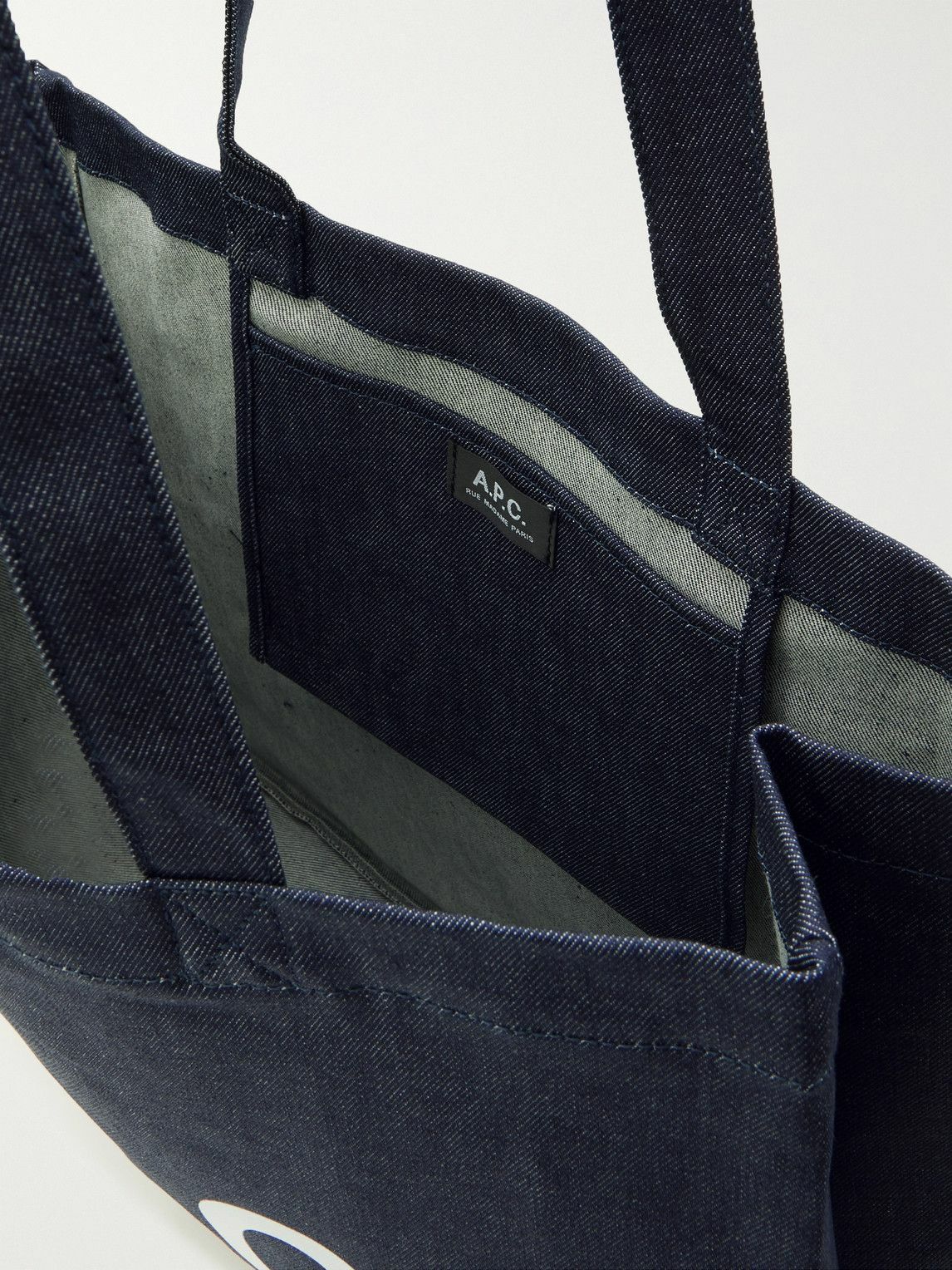 A.P.C. - Daniela Logo-Print Denim Tote Bag A.P.C.