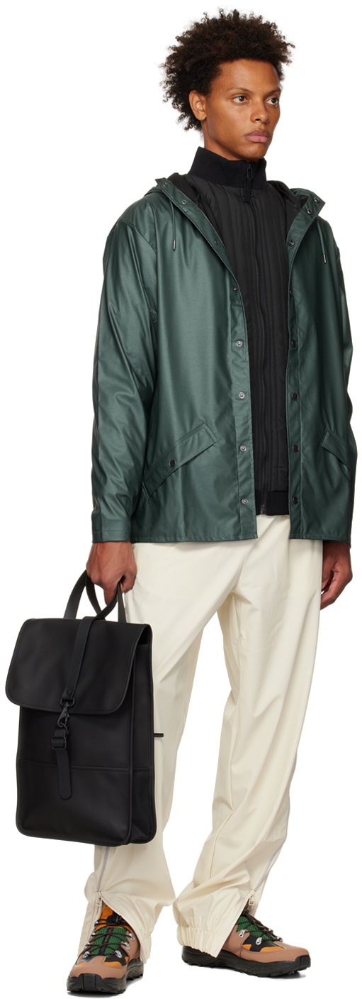 RAINS Black Mini Waterproof Backpack Rains