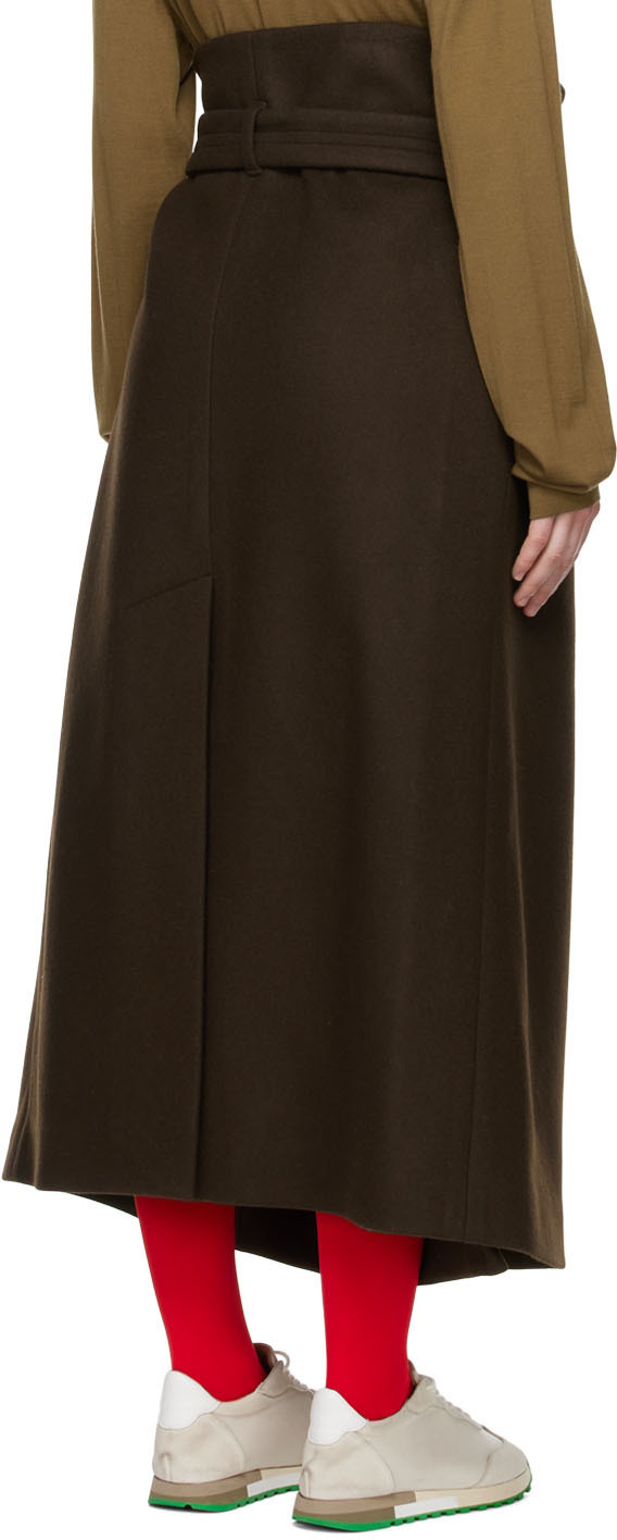 The Row Brown Benito Maxi Skirt The Row