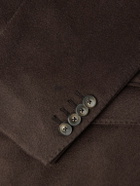 Herno - Quilted Nylon-Trimmed Cashmere Top Coat - Brown