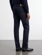 Canali - Slim-Fit Straight-Leg Jeans - Blue