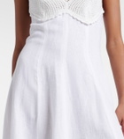 Polo Ralph Lauren Crocheted linen midi dress