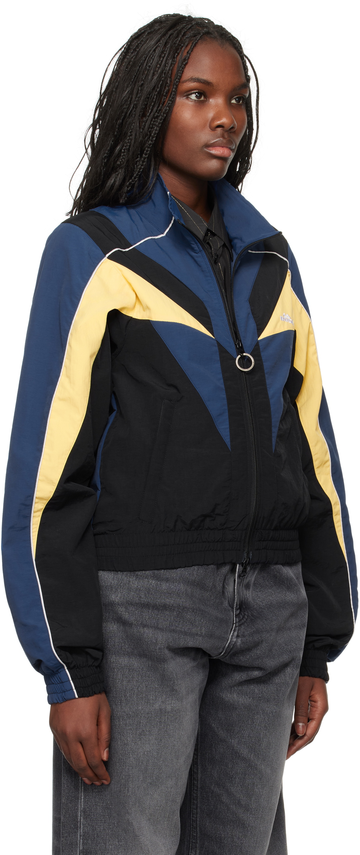 imago0273　MARTINE ROSE TRACK JACKET Martine Rose Black Shrunken Track Jacket Martine Rose