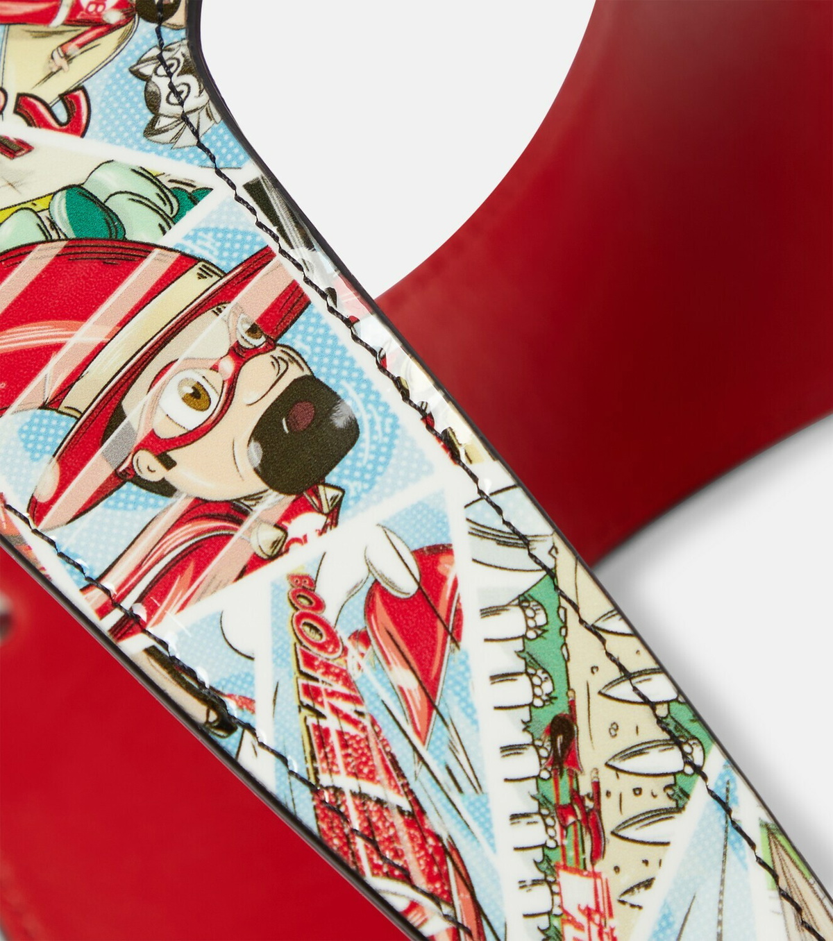 Christian Louboutin Loubiharness printed leather dog harness