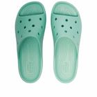 Crocs Classic Platform Slide in Jade Stone