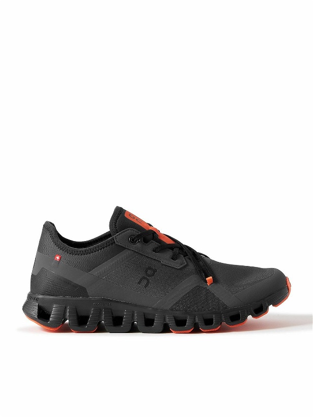 Photo: ON - Cloud X3 AD Rubber-Trimmed Mesh Sneakers - Gray