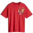 Air Jordan Women's W Graphic 6 Ring T-Shirt in Varsity Red
