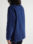 Blue Blue Japan - Reversible Patchwork Cotton and Linen-Blend Jacket - Blue