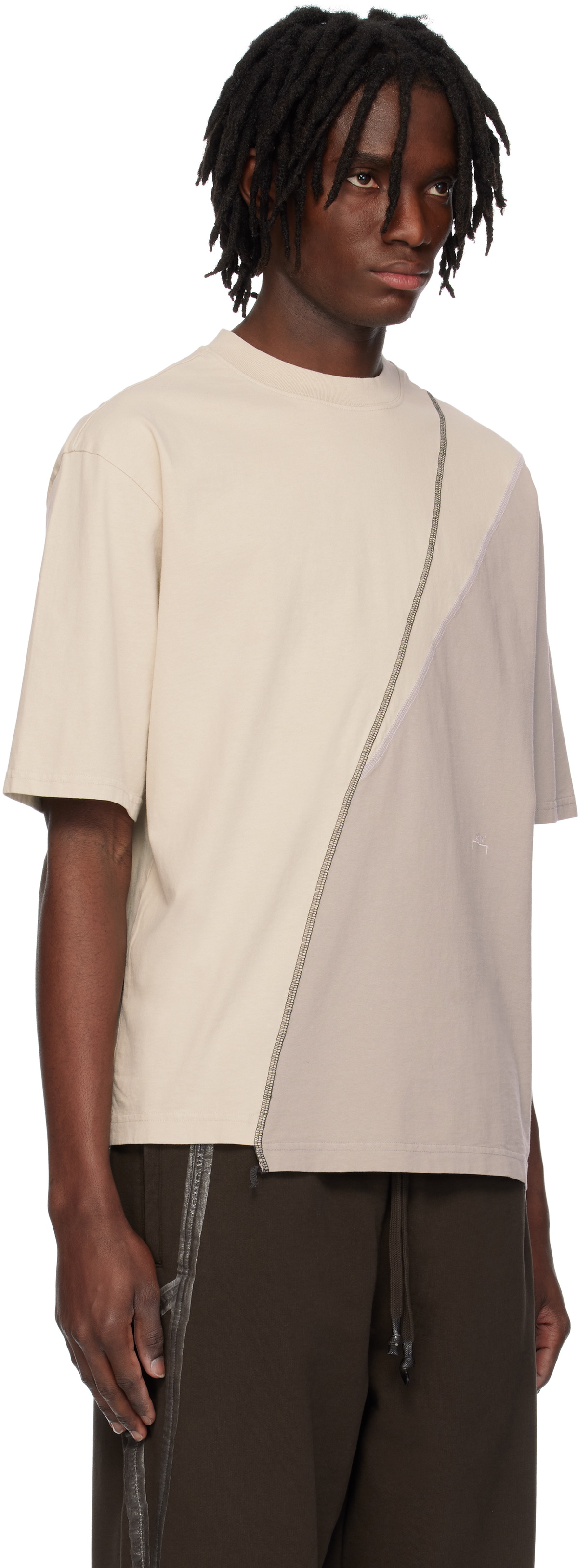 A-COLD-WALL* Off-White Spliced T-shirt