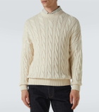 Dunhill Cable-knit cotton and silk sweater
