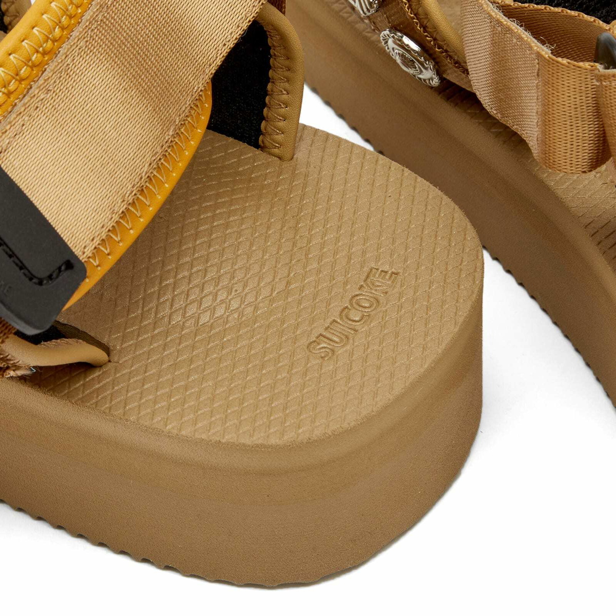 Palm Angels Tan Studded Suicoke Slippers