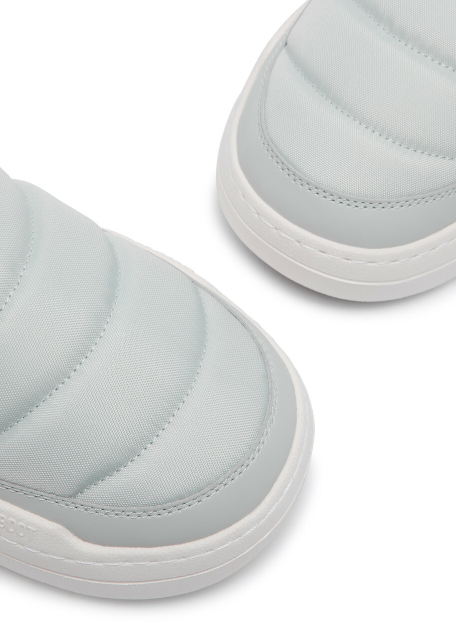 Moon Boot Park Quilted Panelled Nylon Sneakers Grey