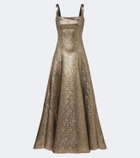 Roland Mouret Lamé jacquard gown
