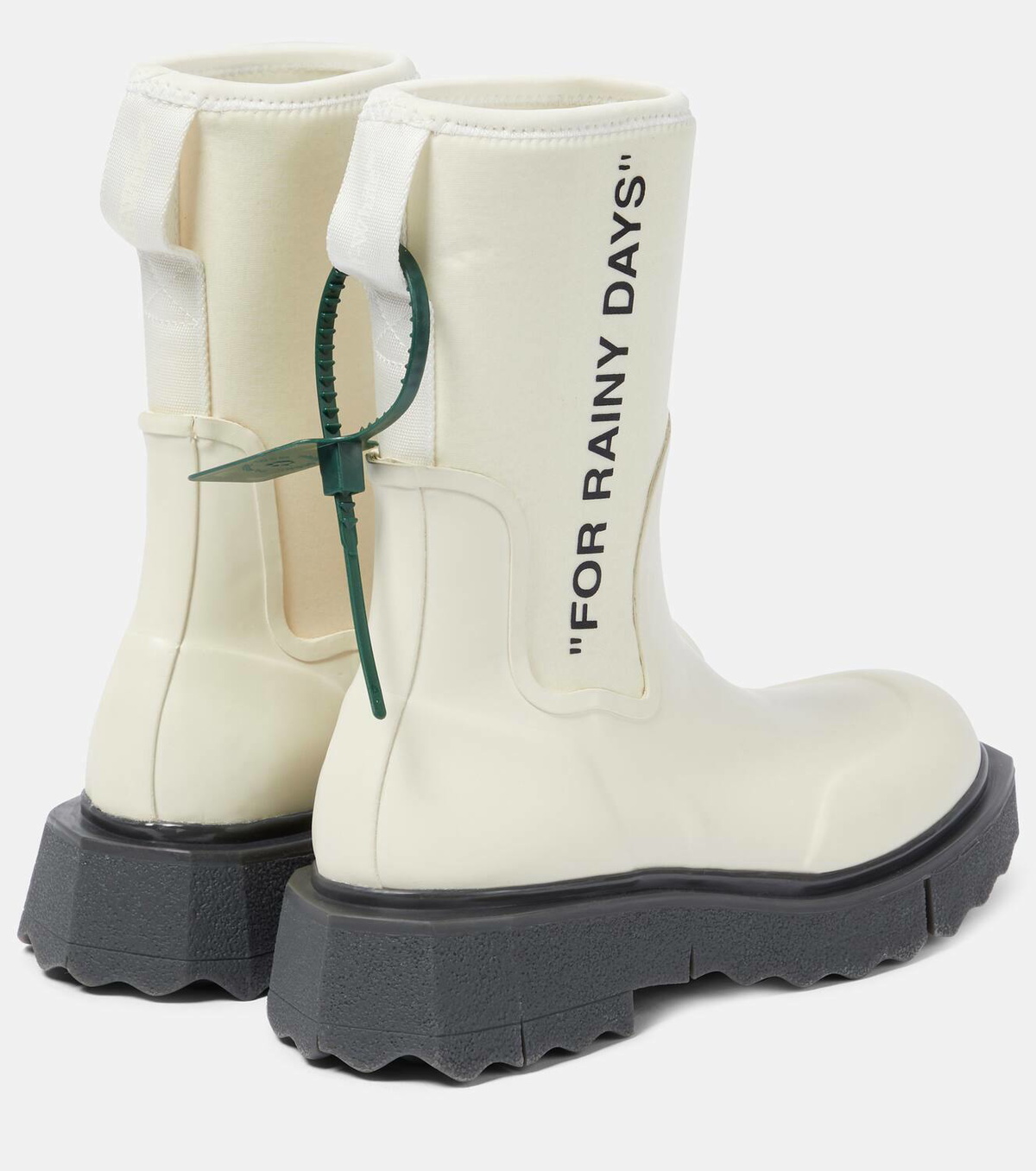off-white For Rainy Days ブーツ OFF-WHITE Sponge Rubber Rain Boot For Rainy Days Black Blue