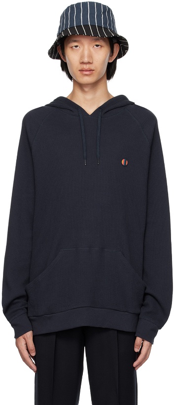 Photo: Paul Smith Navy Patch Hoodie