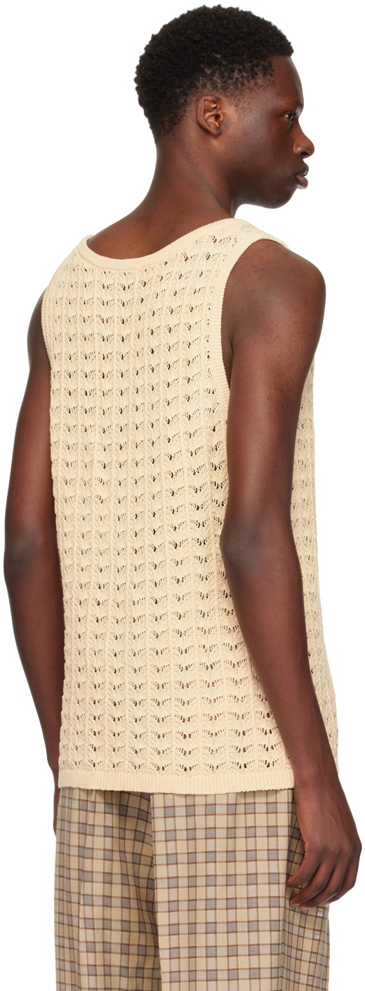 CMMN SWDN Beige Cray Tank Top