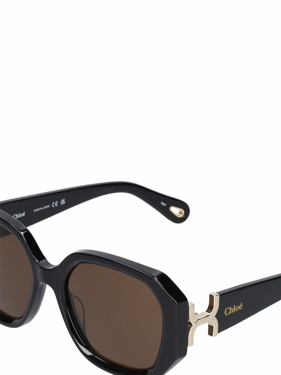 サングラス CHLOE BLACK ACETATE SUNGLASSES Chloe CH0251S 001 Sunglasses - US