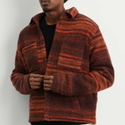 Percival Men's Missisipi Boiled Wool Jacquard Overshirt in Multi