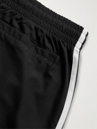 adidas Originals - Mid-Length Striped Primegreen Swim Shorts - Black