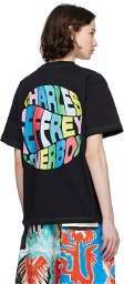 Charles Jeffrey LOVERBOY Black Printed T-Shirt