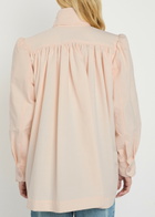 Chloe Pleated Canvas Jacket Pink