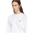 Maison Kitsune White Fox Head Patch Sweatshirt