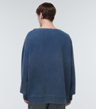 Maison Margiela - Logo cotton fleece sweatshirt