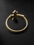 Jacquie Aiche - Sophia Gold, Rhodium and Diamond Ring - Gold