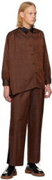 rito structure Brown Reversible Trousers