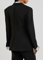 Bettter Truman Scarf-effect Wool-blend Blazer Black