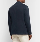 Incotex - Navy Garment-Dyed Cotton and Cashmere-Blend Twill Blazer - Navy