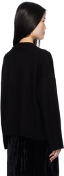 Holzweiler Black Wool Wide Cardigan