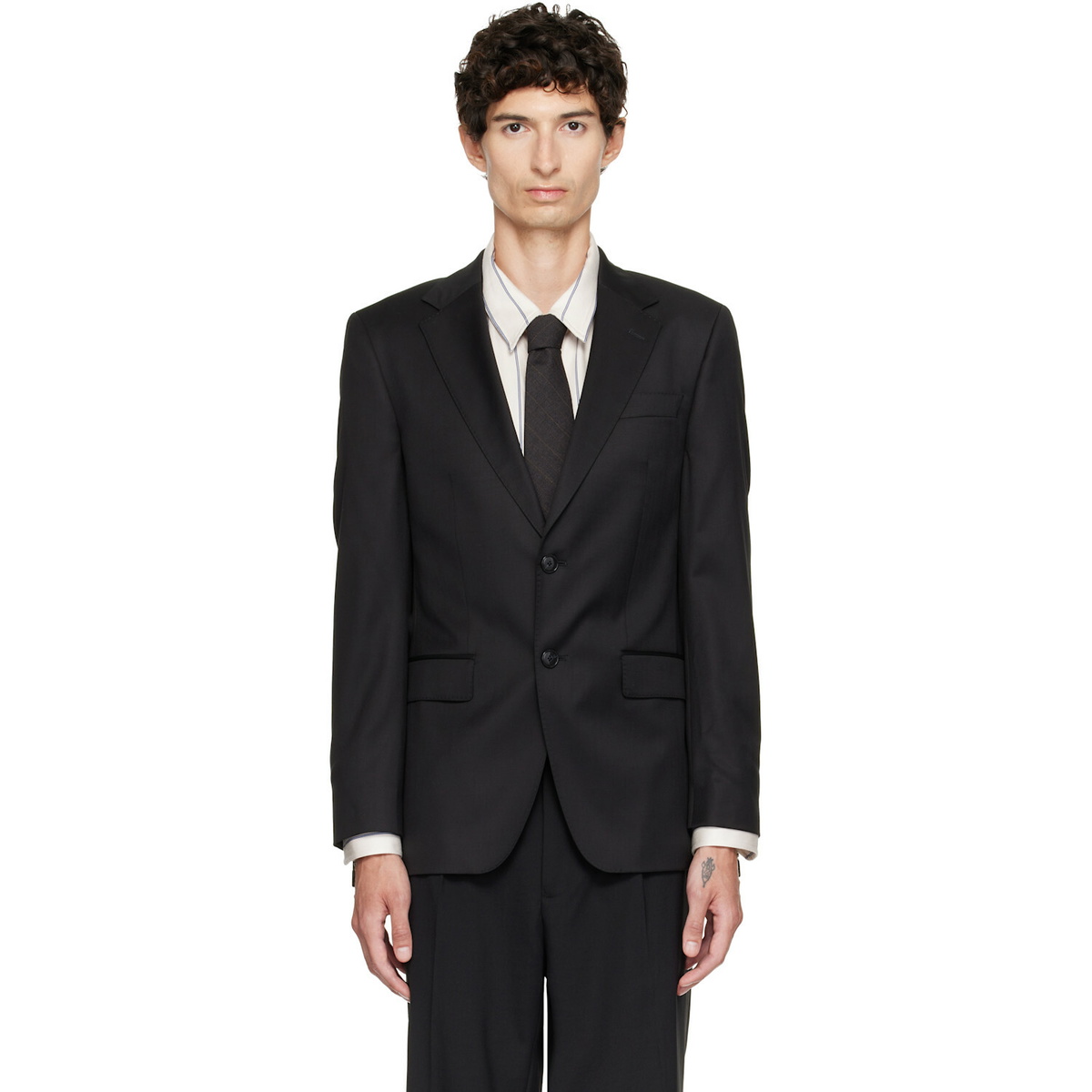 BOSS Black Slim-Fit Virgin Wool Serge Blazer
