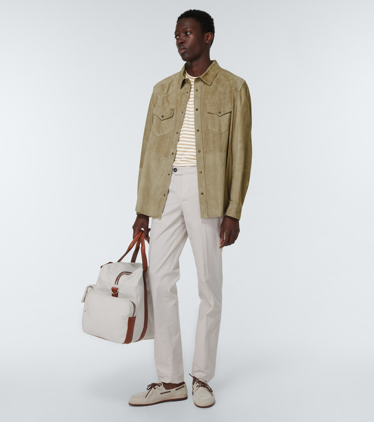 Brunello Cucinelli - Suede overshirt Brunello Cucinelli