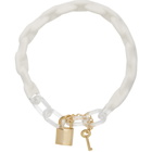 MM6 Maison Margiela White Dipped Chain Necklace