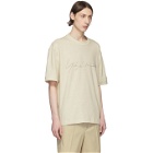 Y-3 Off-White Distressed Signature T-Shirt