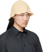 HOMME PLISSÉ ISSEY MIYAKE Off-White Crochet Hat