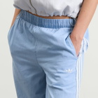 Adidas Women's Denim Wide Leg Pants in Light Denim
