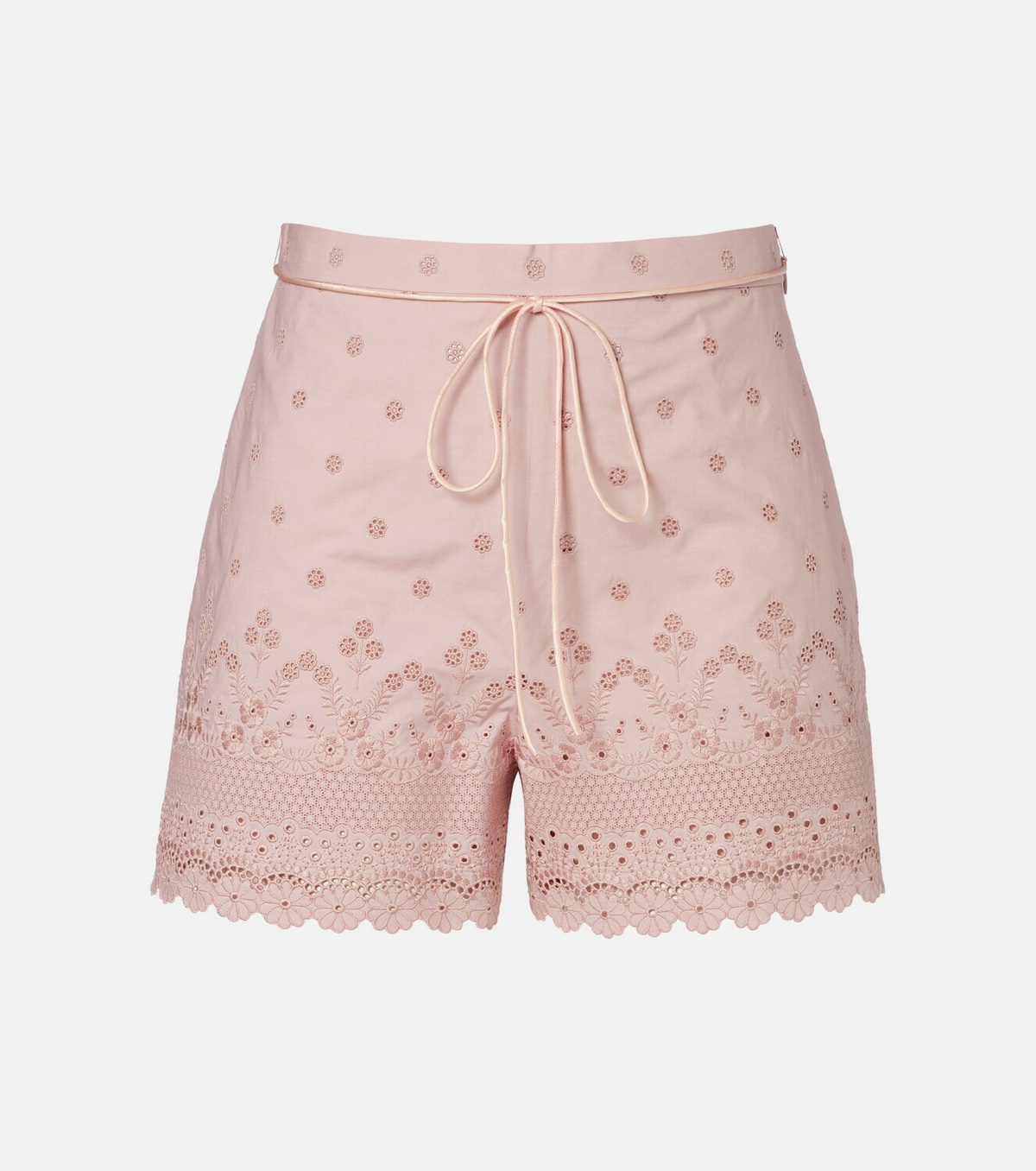 Valentino Embroidered cotton shorts