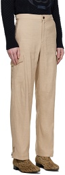 Bally Beige Straight-Fit Cargo Pants