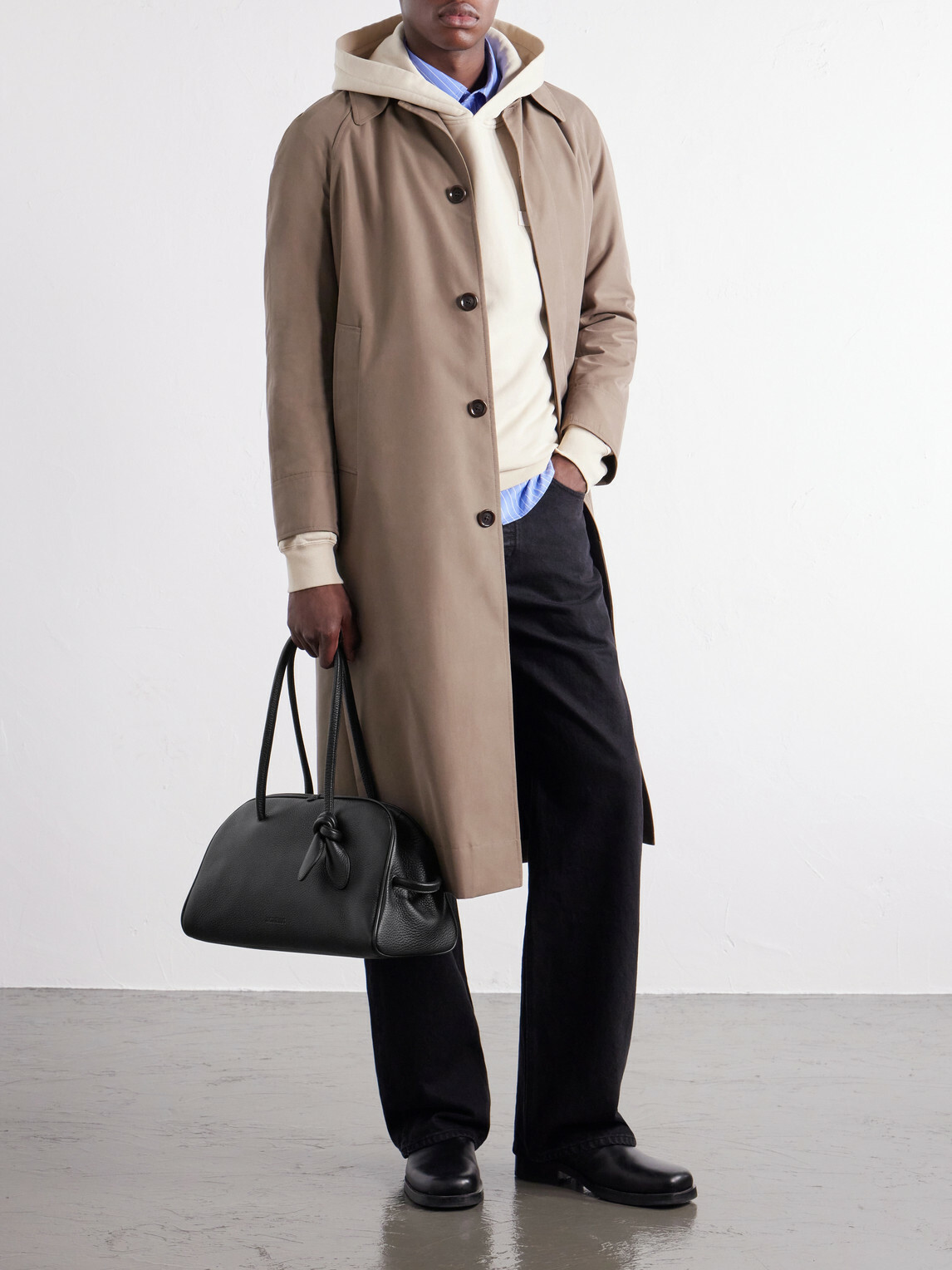 Jacquemus - Le Turismo Full-Grain Leather Messenger Bag - Black