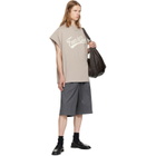 Fear of God ESSENTIALS Gray Cut Off 90's T-shirt