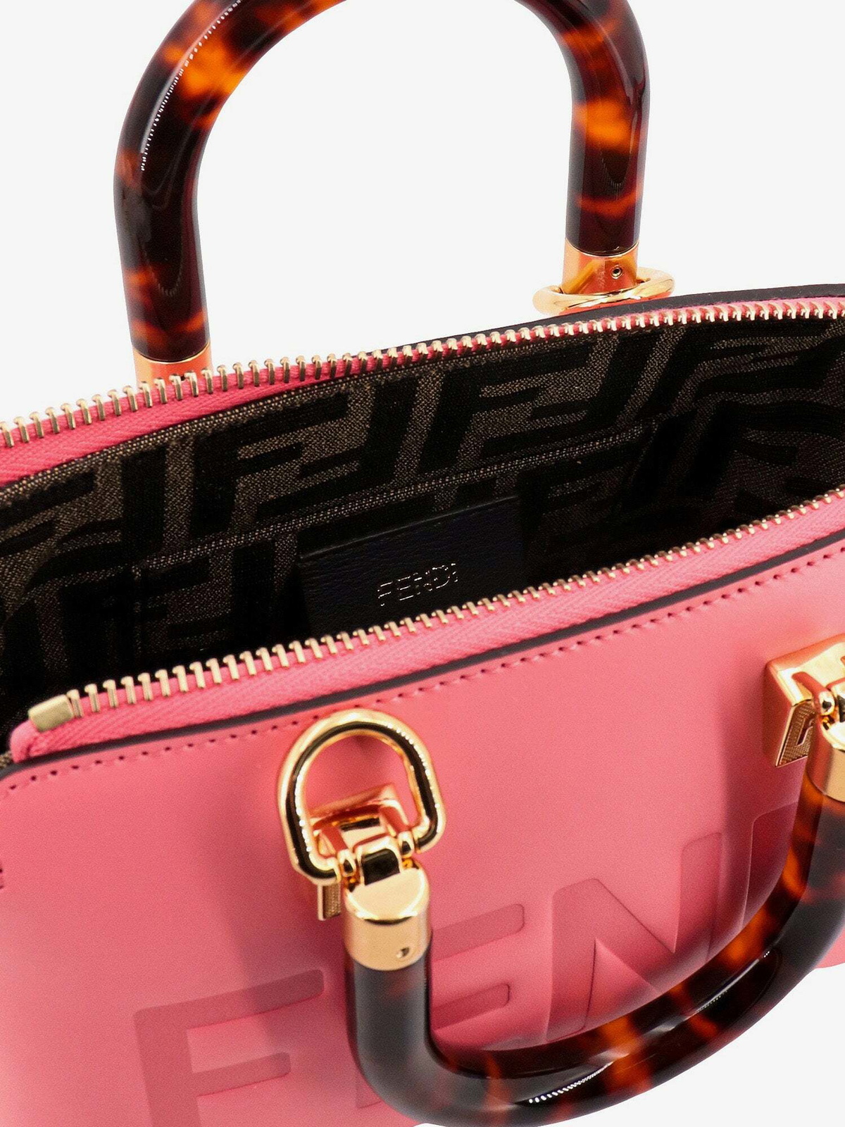 OUTLET【FENDI】PINK☆ロゴ By The Way Mini ハンドバッグ Fendi By The Way Mini Pink Womens Fendi